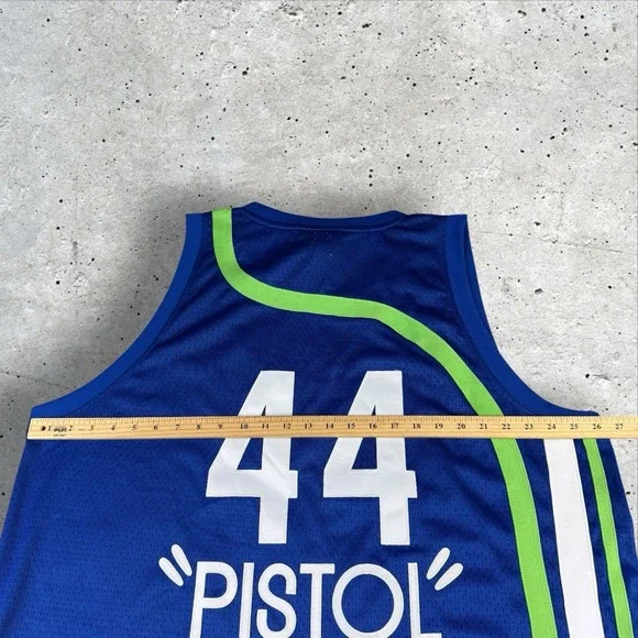 VTG Adidas Soul Swingman #44 Atlanta‎ Hawks Pistol Pete Maravich Jersey 3XL NWT